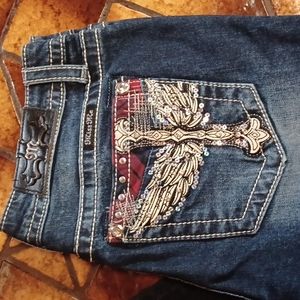 Miss Me Plaid Skinny Jeans 28